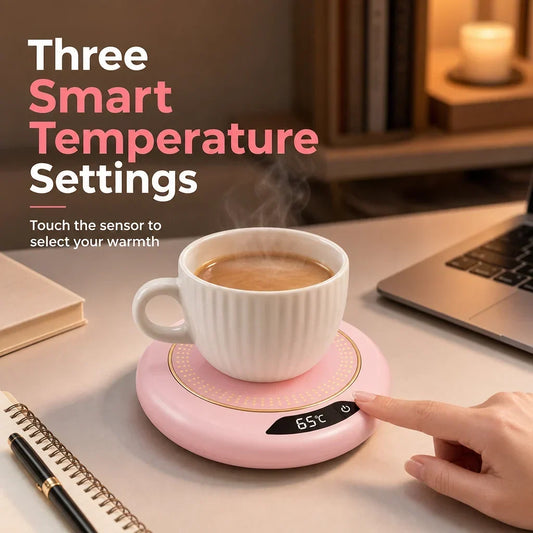 ☕ PROMO FLASH : 50% DE RÉDUCTION ! Mug à Café Électrique Chauffant Intelligent avec 3 Niveaux de Température et Arrêt Auto 8H for un Café Toujours Parfaitement Chaud au Bureau ou à la Maison ✨