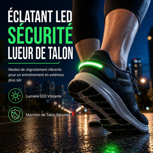👟 PROMO FLASH : 50% DE RÉDUCTION ! Clips Lumineux LED pour Chaussures – Sécurité et Visibilité Nocturne pour Running & Vélo ✨