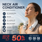 🌀 50% DE RÉDUCTION 🍃 Ventilateur de cou ultra-silencieux – Rotation 360° & 3 vitesses – Rafraîchissement mains libres, longue autonomie – indispensable pour l’été, le bureau ou les voyages 🌬️✨