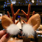 Vente chaude de noël- Barrettes de Noël en bois de renne-5