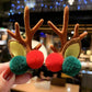 Vente chaude de noël- Barrettes de Noël en bois de renne-11