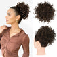 Chignon court bouclé avec cordon de serrage élastique