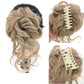 Morceau de cheveux chignon désordonné, postiche queue de cheval chignon bouclé ondulé pour un usage quotidien
