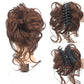 Morceau de cheveux chignon désordonné, postiche queue de cheval chignon bouclé ondulé pour un usage quotidien