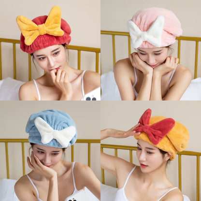 Serviette de bain super absorbante pour cheveux mouillés