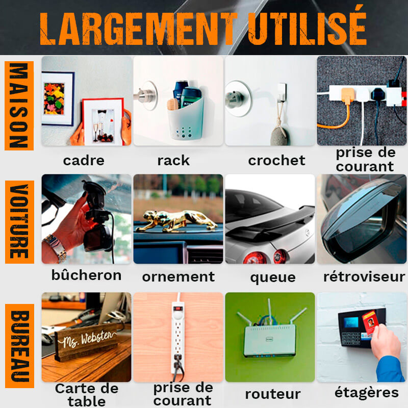 Ruban adhésif double-face multifonctionnel et réutilisable（ACHETEZ 1 ET RECEVEZ 1 GRATUIT）-8