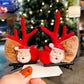 Vente chaude de noël- Barrettes de Noël en bois de renne-8