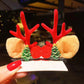 Vente chaude de noël- Barrettes de Noël en bois de renne-7