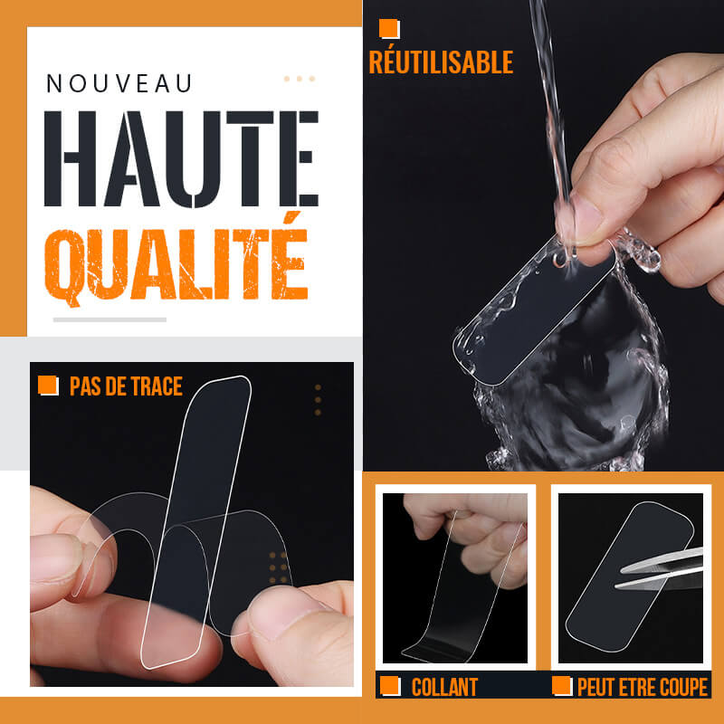 Ruban adhésif double-face multifonctionnel et réutilisable（ACHETEZ 1 ET RECEVEZ 1 GRATUIT）-5