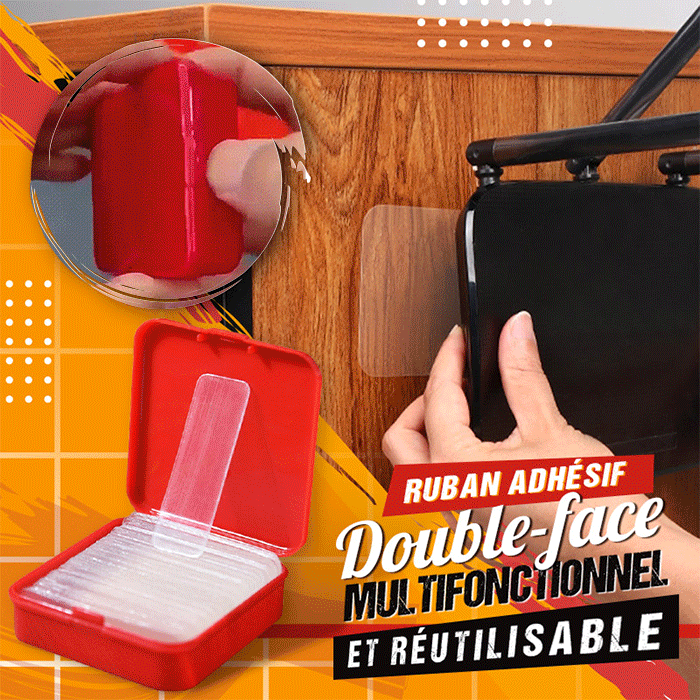 Ruban adhésif double-face multifonctionnel et réutilisable（ACHETEZ 1 ET RECEVEZ 1 GRATUIT）-12