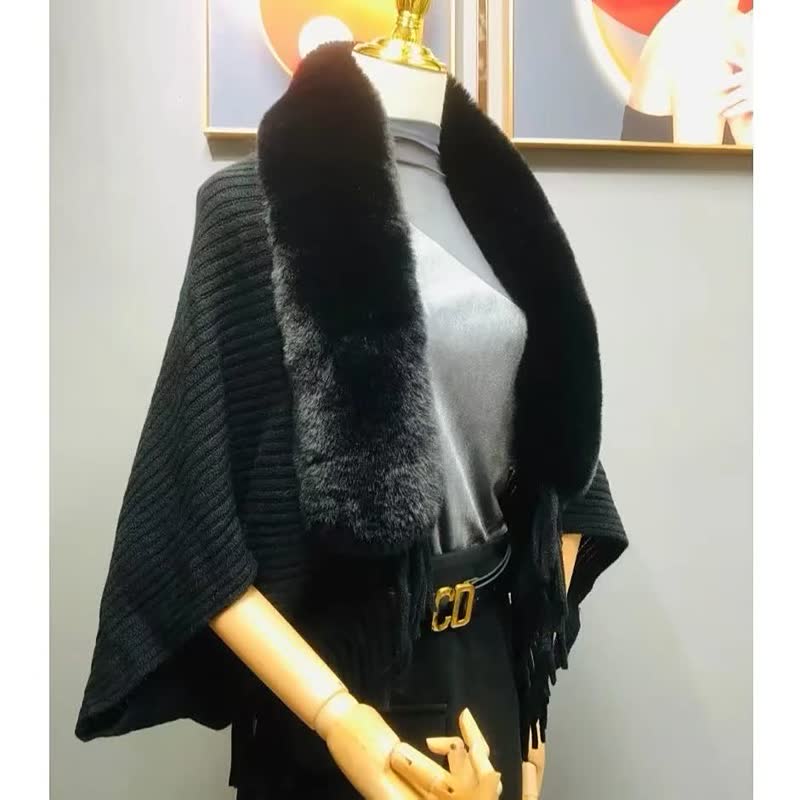 Tricoter un châle ample pour femmes épaisses（50%OFF）-6