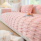 Housses de coussin de canapé super douces, en peluche et antidérapantes